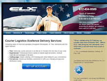 Tablet Screenshot of clxdelivery.com